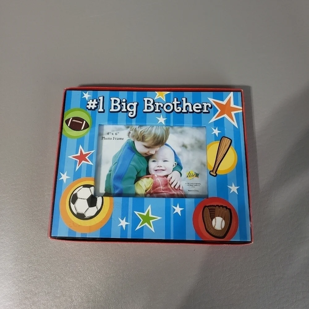 New #1 big brother 4X6 sports photo frame